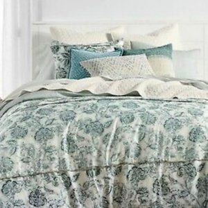 Lucky Brand Floral Batik Cotton Duvet Cover - Twin